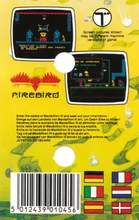 Mega-Bucks (UK) (1986) box cover back